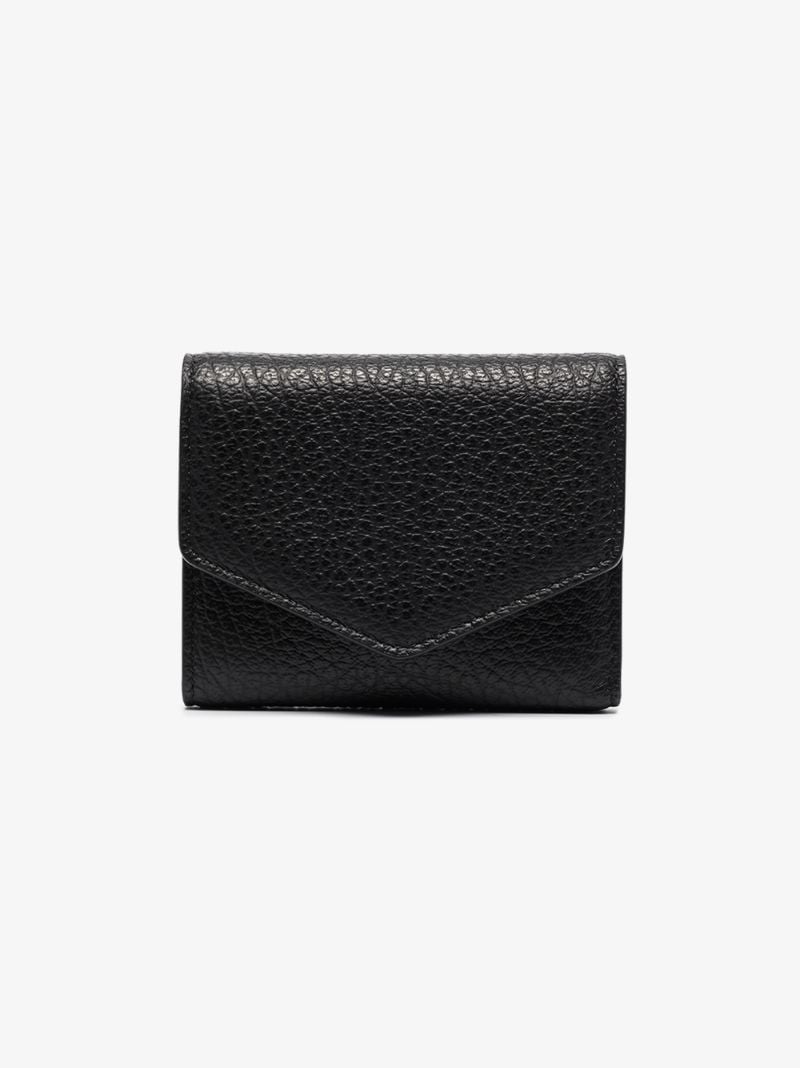 Black Grained Leather Wallet