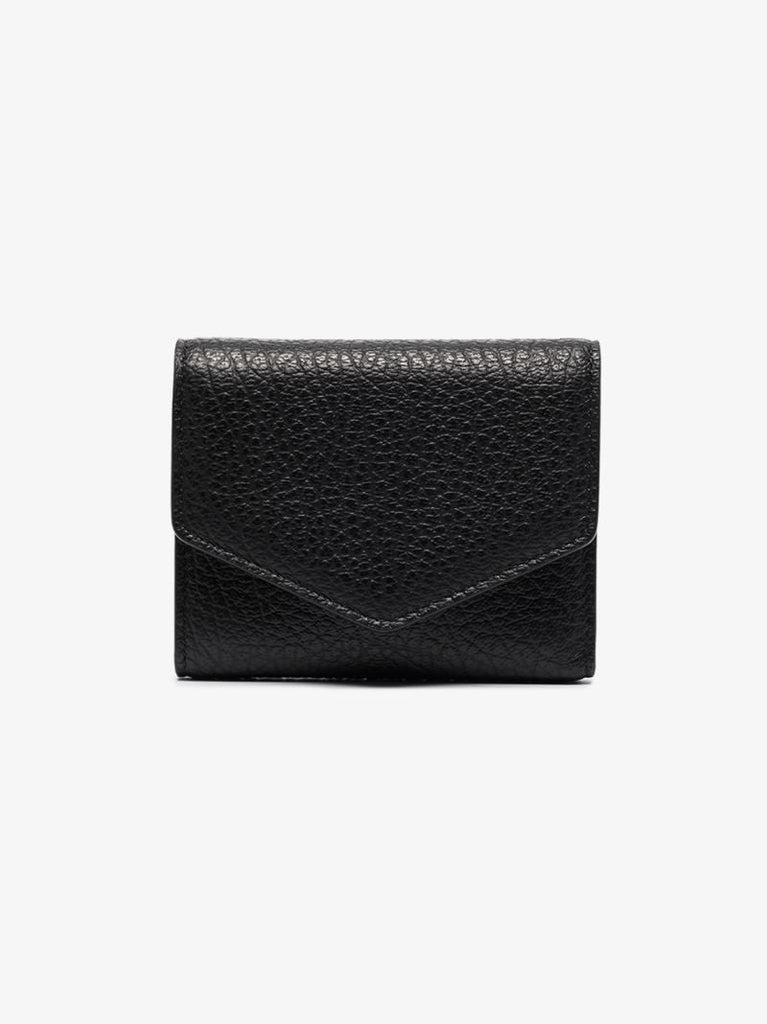 Black Grained Leather Wallet