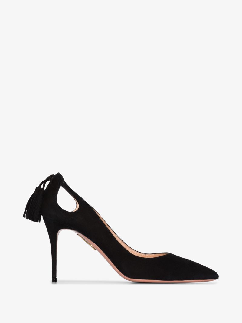 Black Forever Marilyn 85 Suede Pumps
