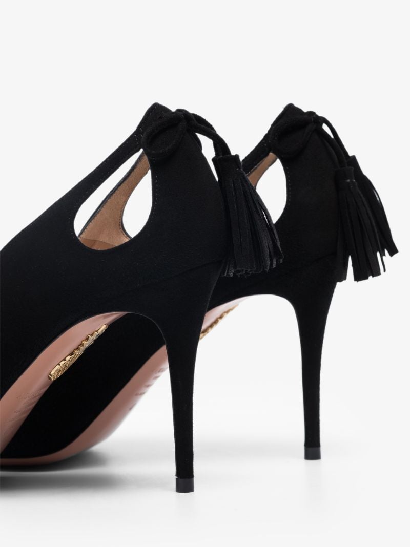Black Forever Marilyn 85 Suede Pumps