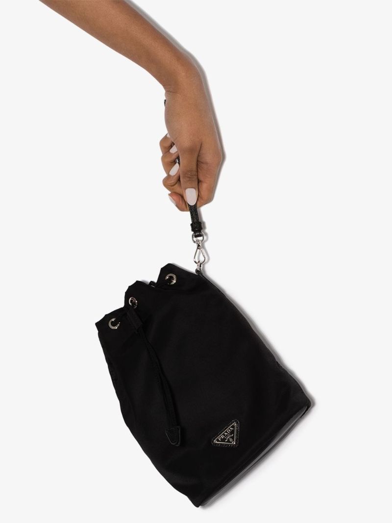 Black Vela Mini Bucket Bag