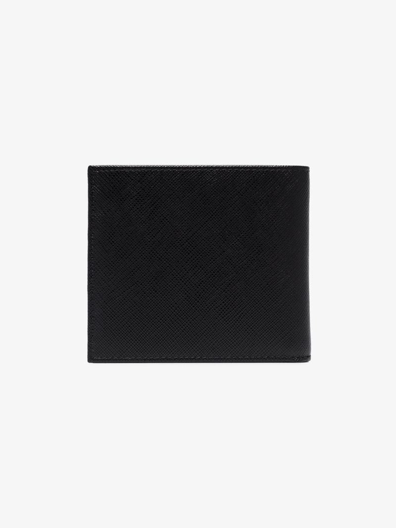 Black Saffiano Leather Bifold Wallet