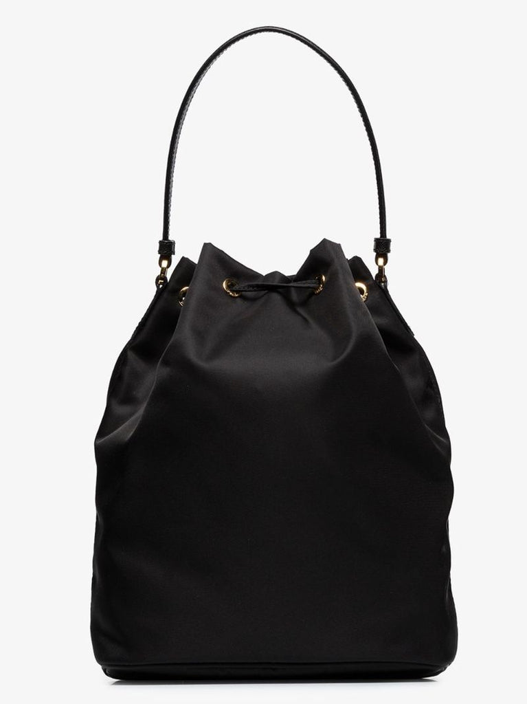 Logo-plaque Drawstring Shoulder Bag