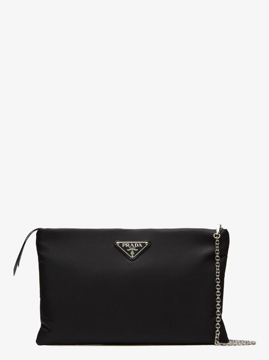 Black Padded Clutch Bag