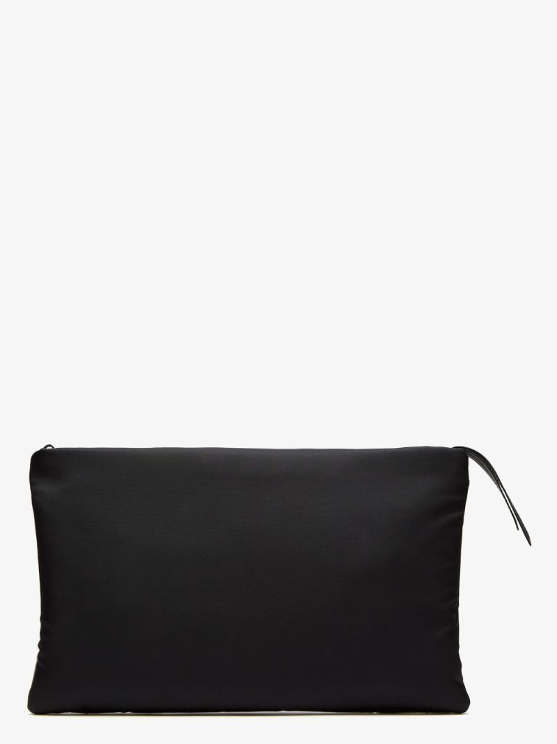 Black Padded Clutch Bag