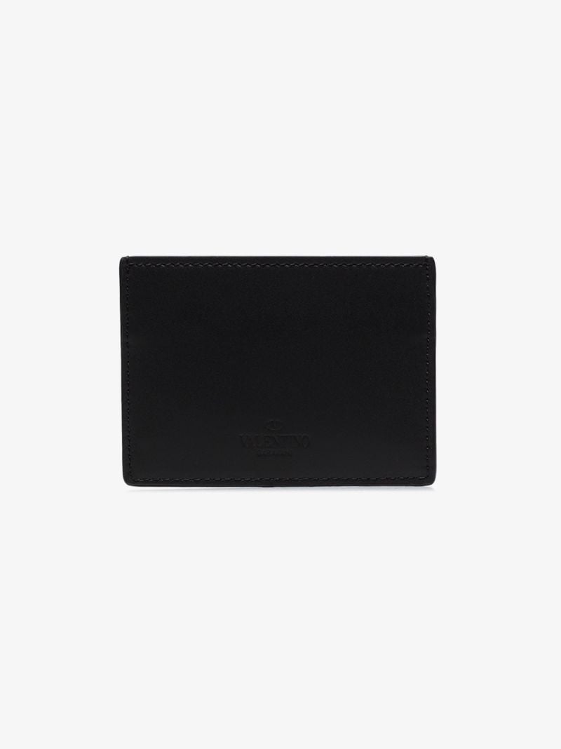 Black Vltn Logo Card Holder