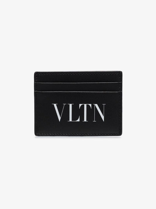 Black Vltn Logo Card Holder