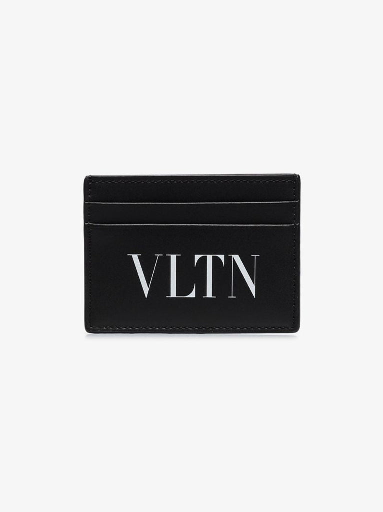 Black Vltn Logo Card Holder
