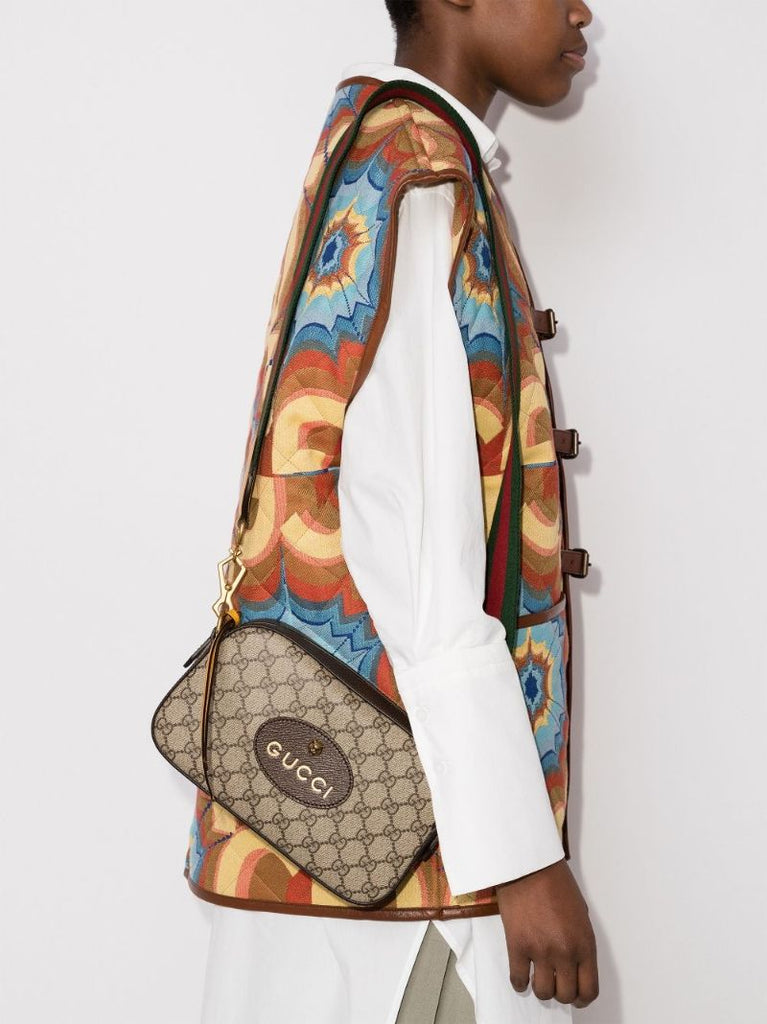 Brown Neo Vintage Gg Supreme Mini Cross Body Bag