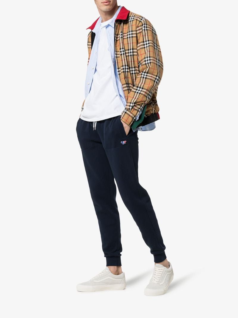 X Ader Error Tri-colour Fox Patch Sweatpants