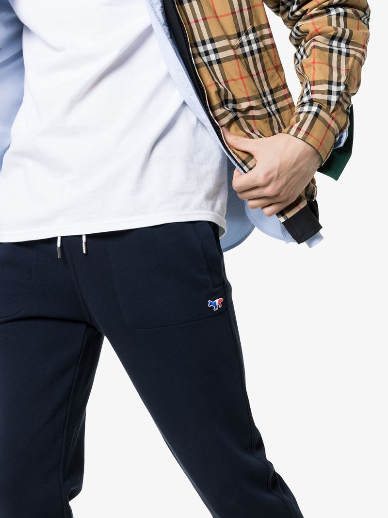X Ader Error Tri-colour Fox Patch Sweatpants