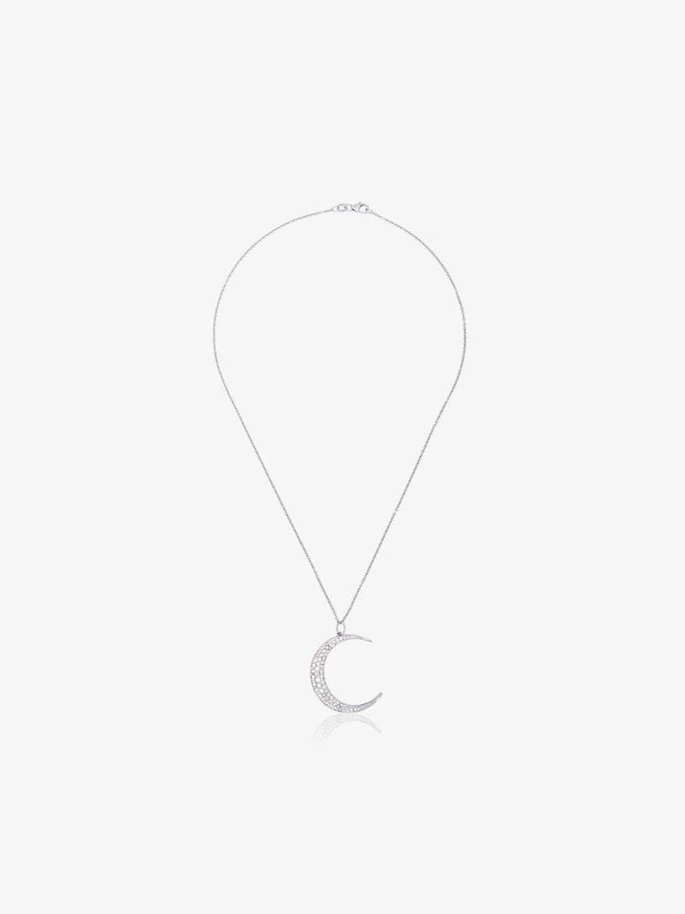 18k White Gold Luna Diamond Necklace