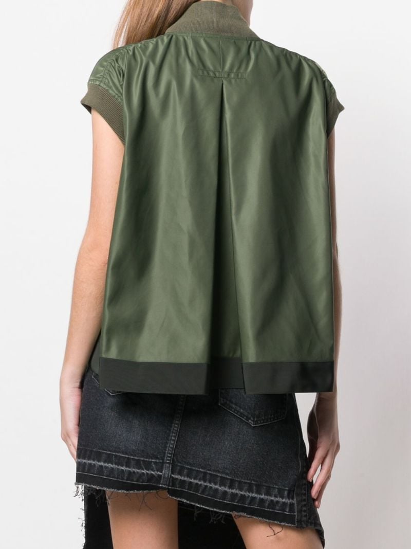 Sleeveless Bomber Jacket