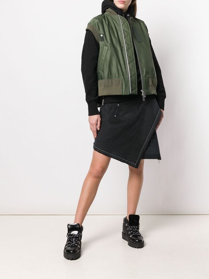 Sleeveless Bomber Jacket