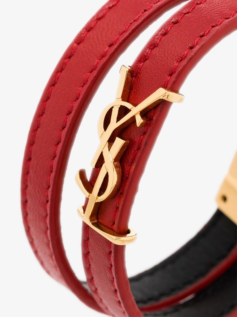 Red Opyum Wrap Leather Bracelet