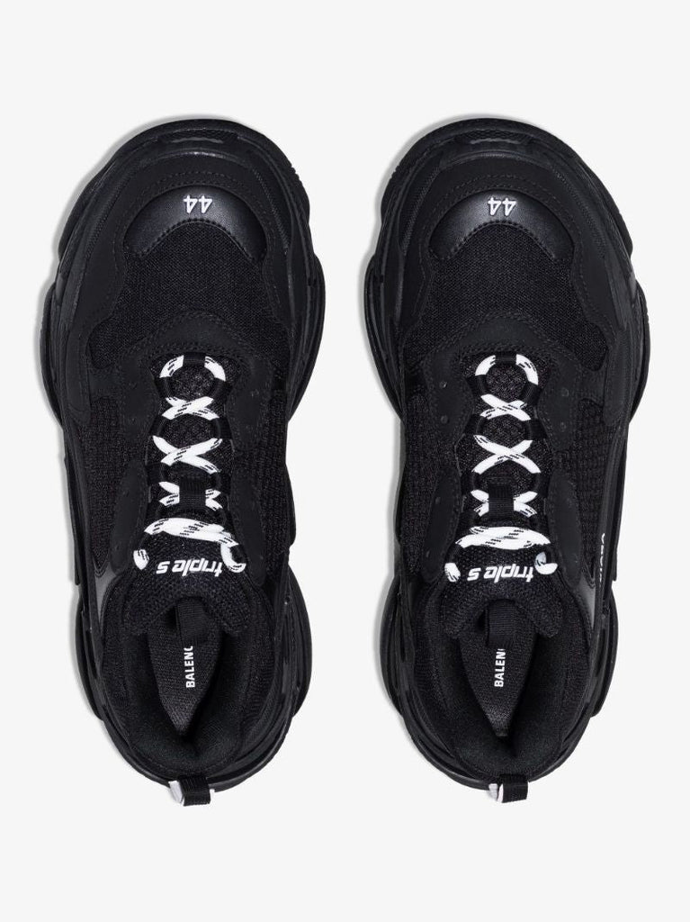 Black Triple S Sneakers