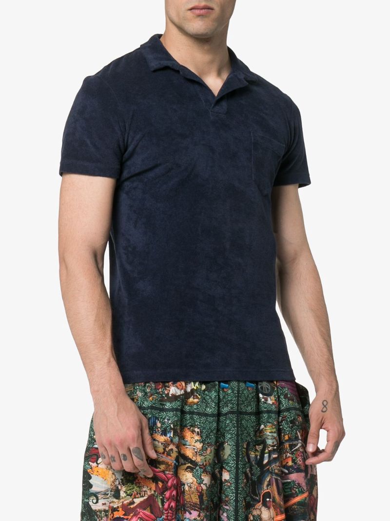 Terry Cloth Polo Shirt