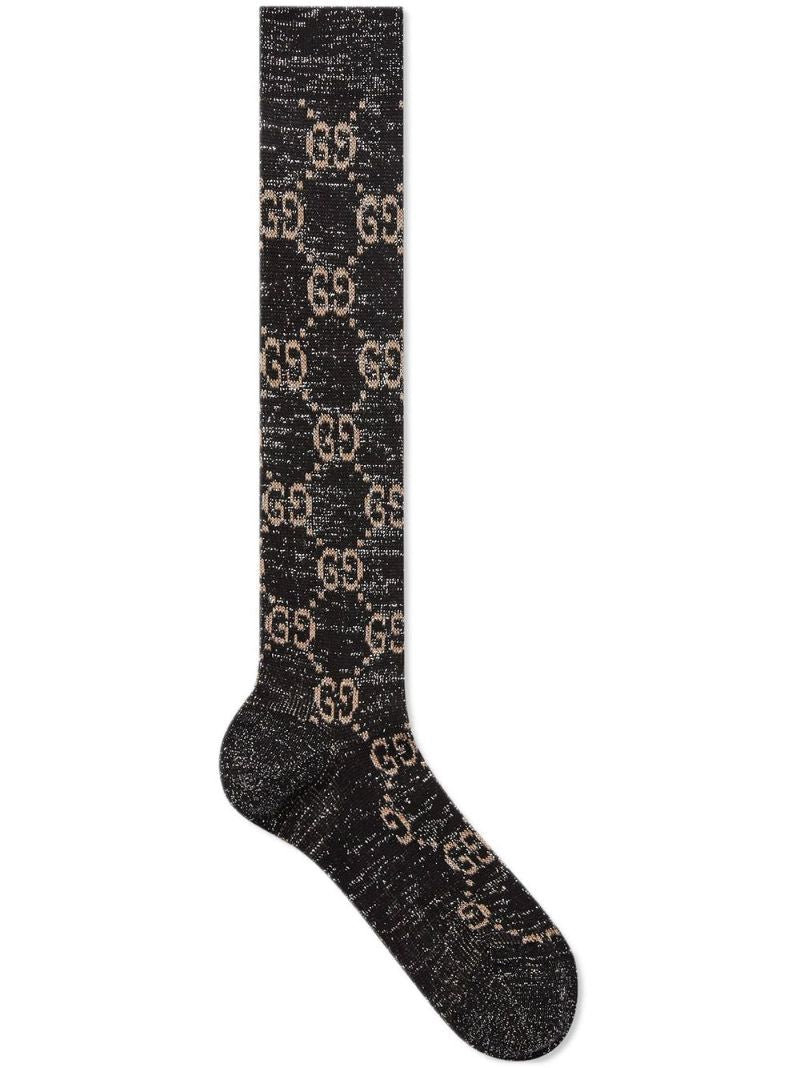 Grey Gg Glitter Socks