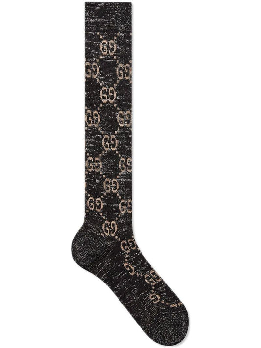 Grey Gg Glitter Socks