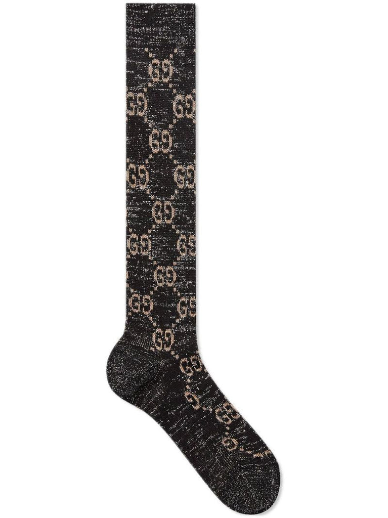 Grey Gg Glitter Socks