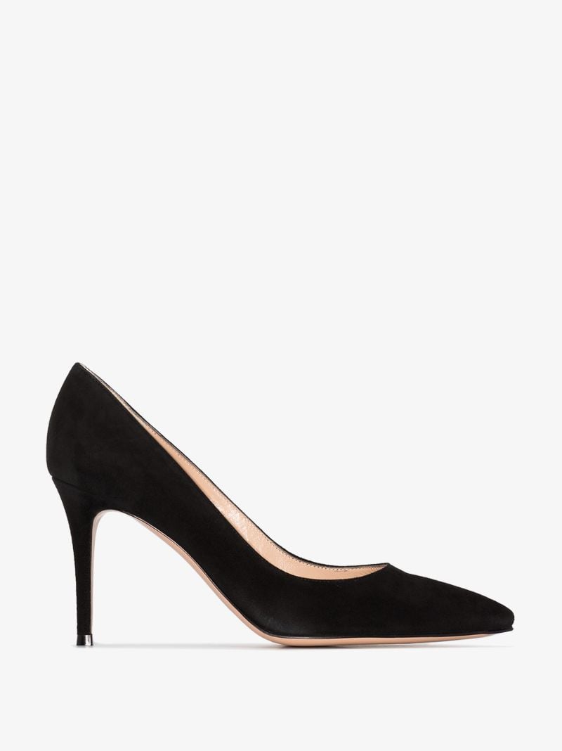Black 85 Suede Pumps