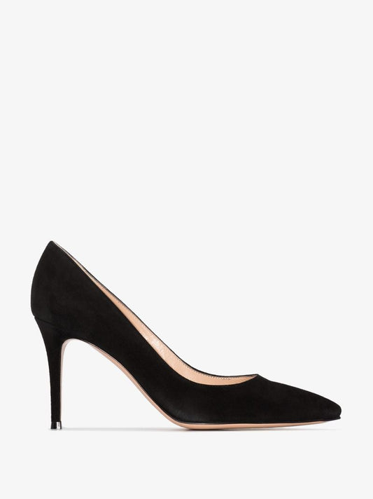 Black 85 Suede Pumps
