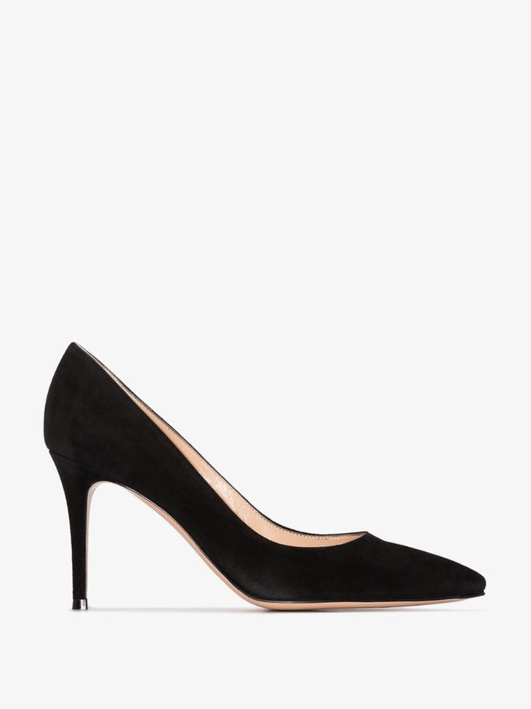 Black 85 Suede Pumps