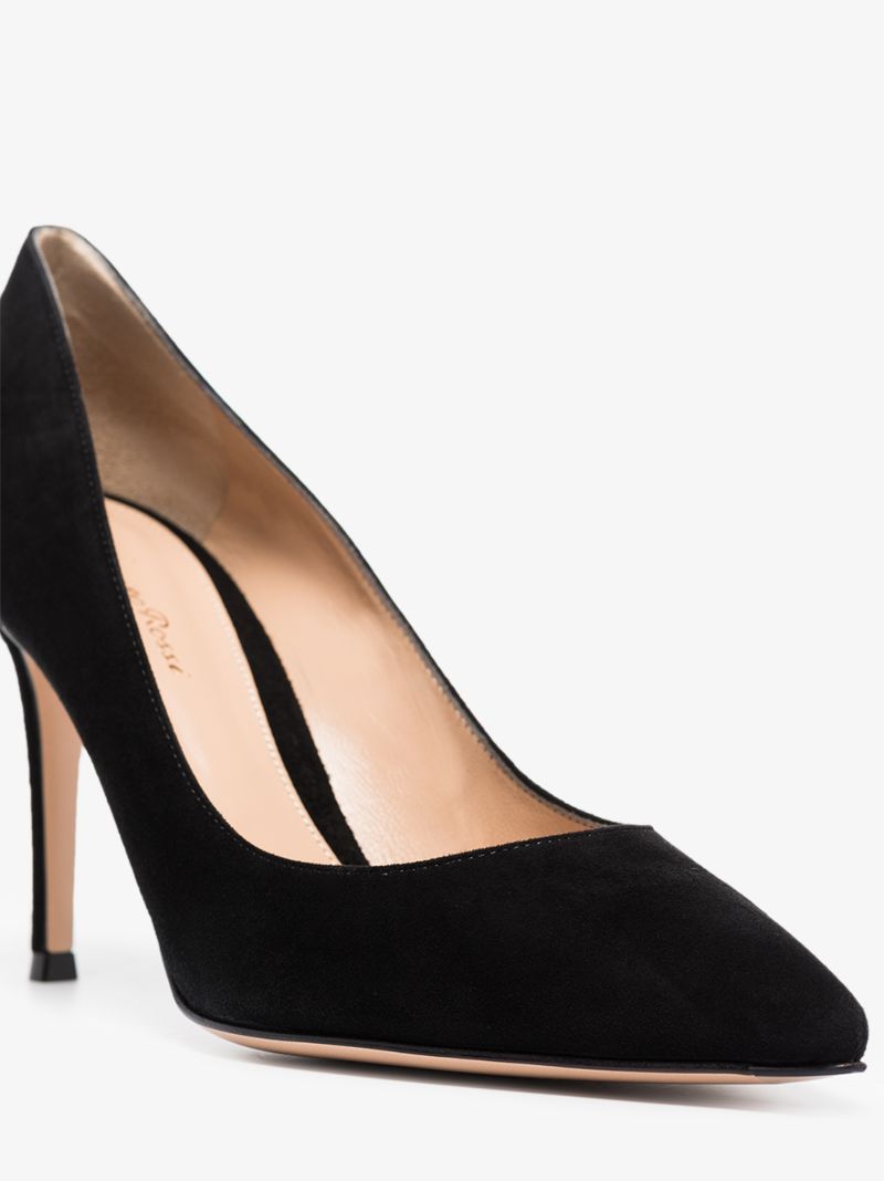 Black 85 Suede Pumps