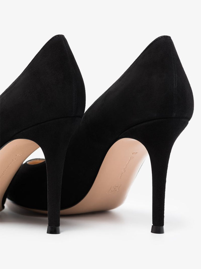 Black 85 Suede Pumps