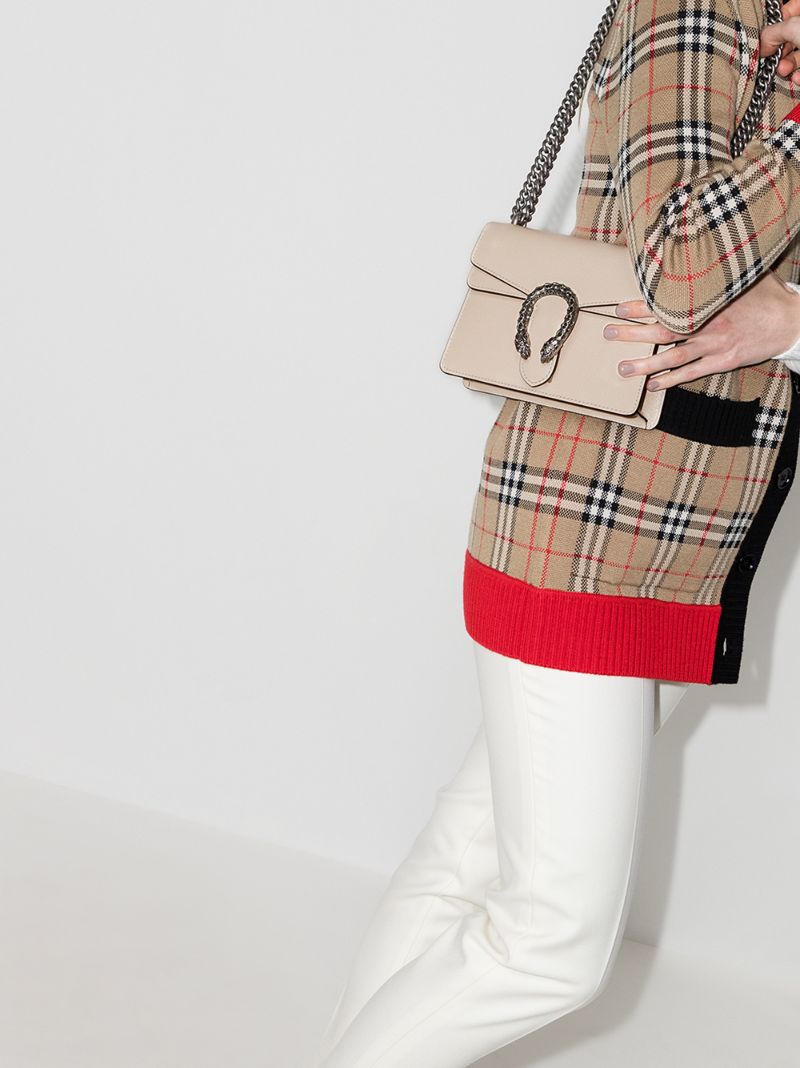 Neutral Dionysus Mini Leather Shoulder Bag