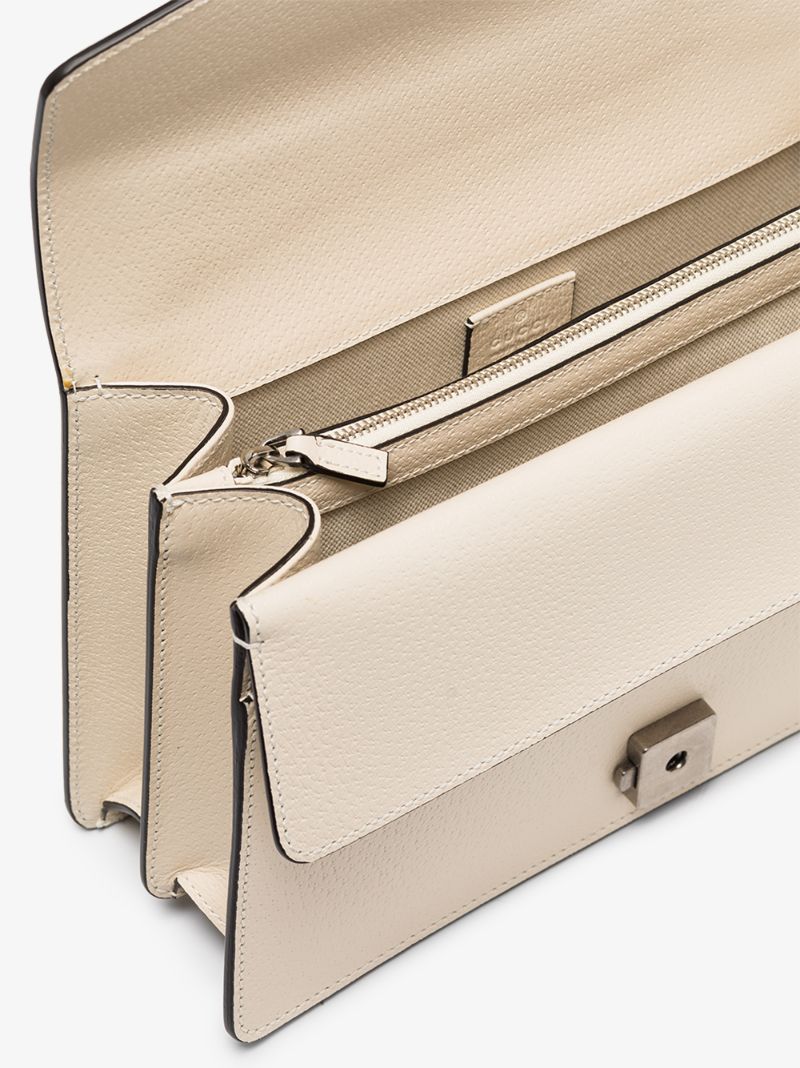 White Dionysus Small Leather Shoulder Bag