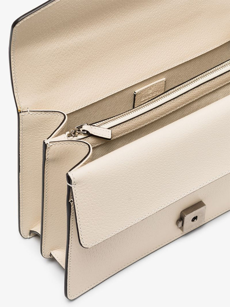 White Dionysus Small Leather Shoulder Bag