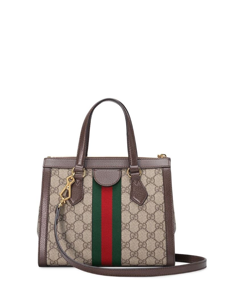 Brown Ophidia Gg Supreme Small Tote Bag