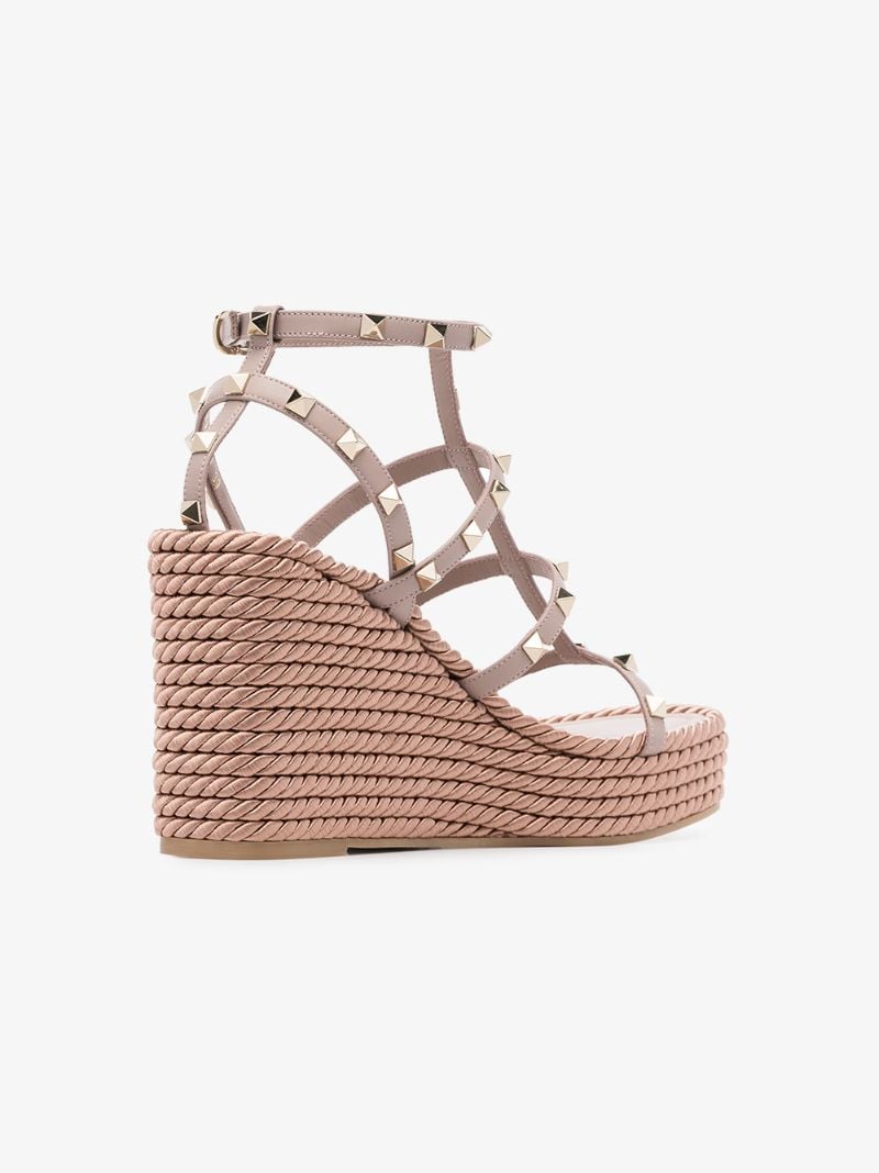 Valentino Garavani Rockstud 120mm Wedge Espadrilles