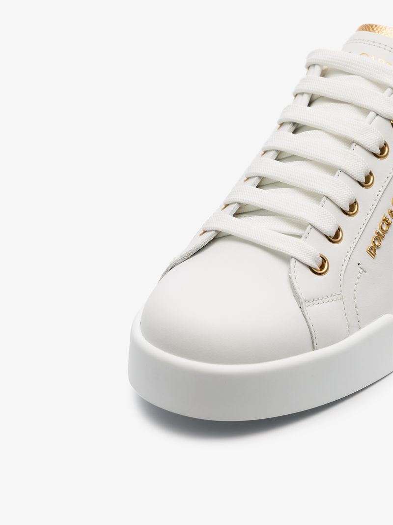 White Portofino Leather Sneakers