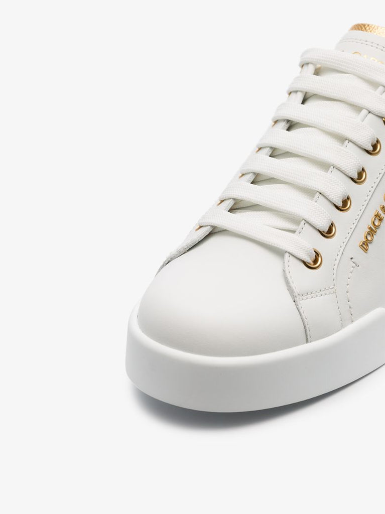 White Portofino Leather Sneakers