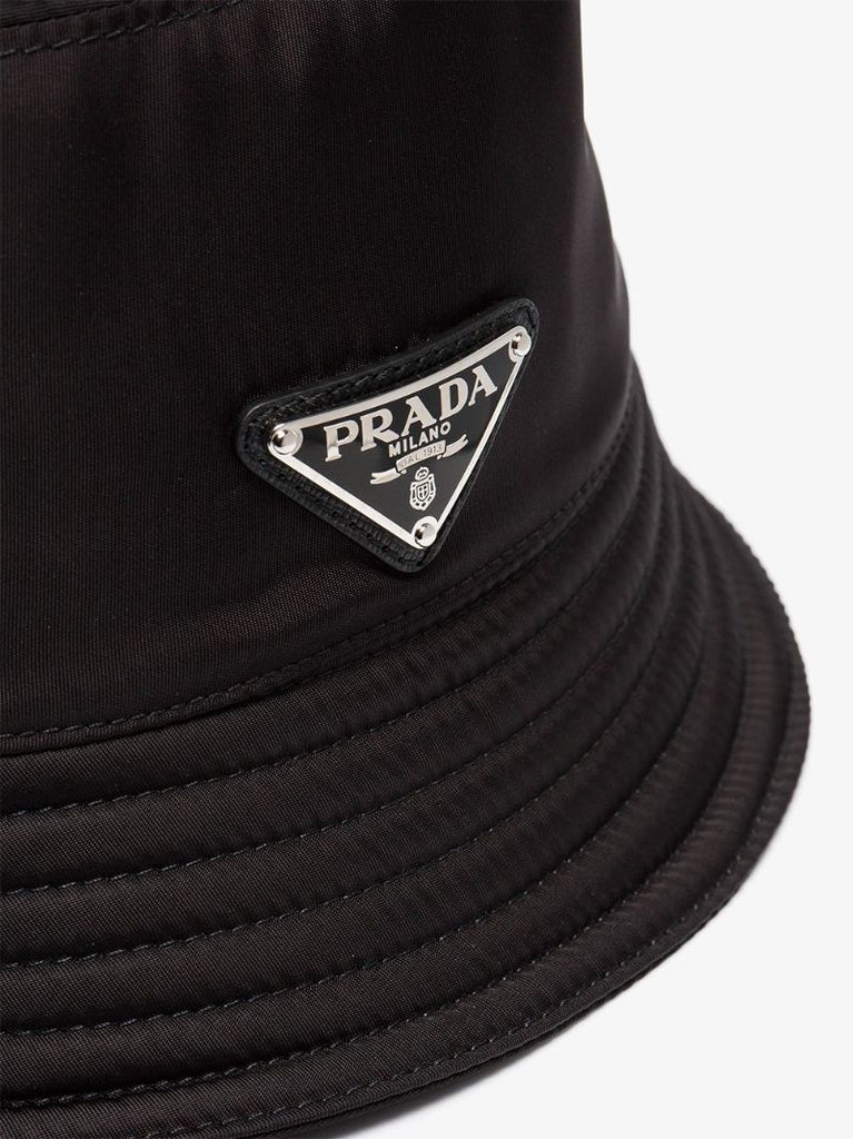 Black Logo Plaque Bucket Hat