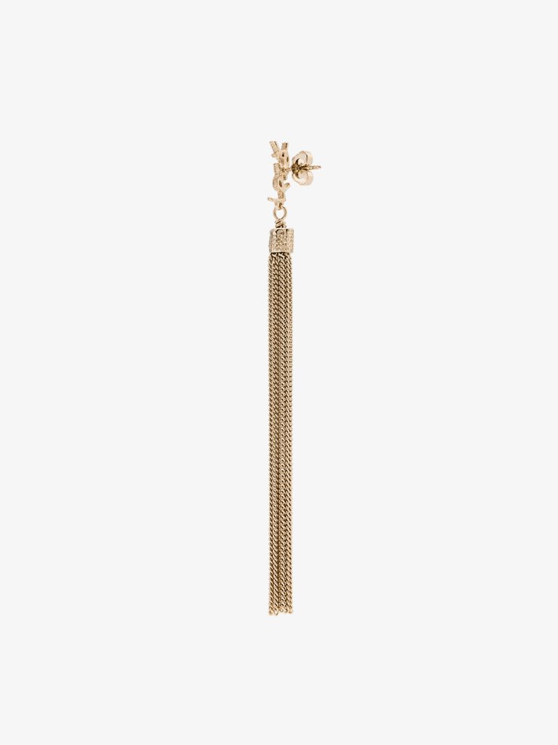 Gold-tone Loulou Chain Tassel Earrings