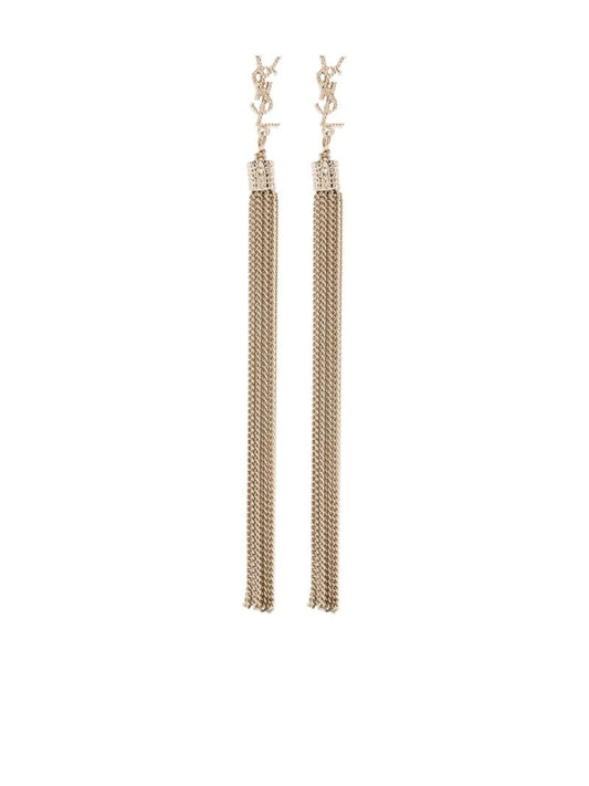 Gold-tone Loulou Chain Tassel Earrings