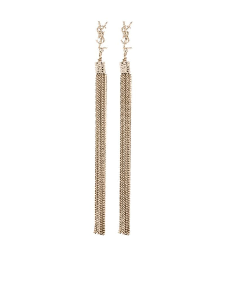 Gold-tone Loulou Chain Tassel Earrings