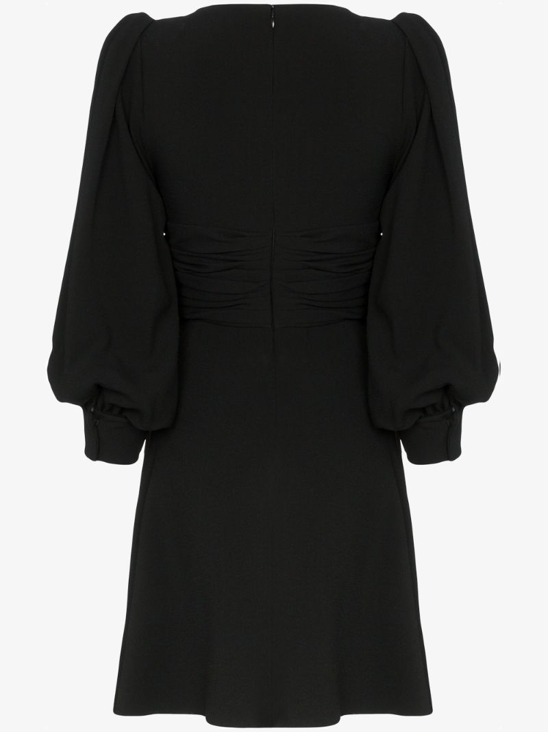 Twist Detail Flared Mini Dress