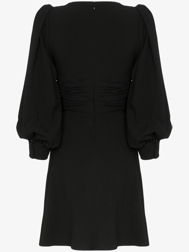 Twist Detail Flared Mini Dress