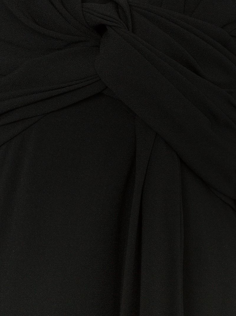 Twist Detail Flared Mini Dress