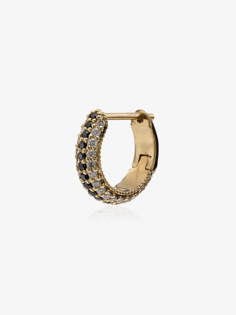 18k Yellow Gold PavÃ_x0083_Â© Huggie Earring