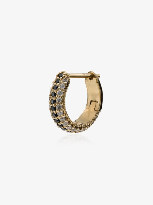 18k Yellow Gold PavÃ_x0083_Â© Huggie Earring