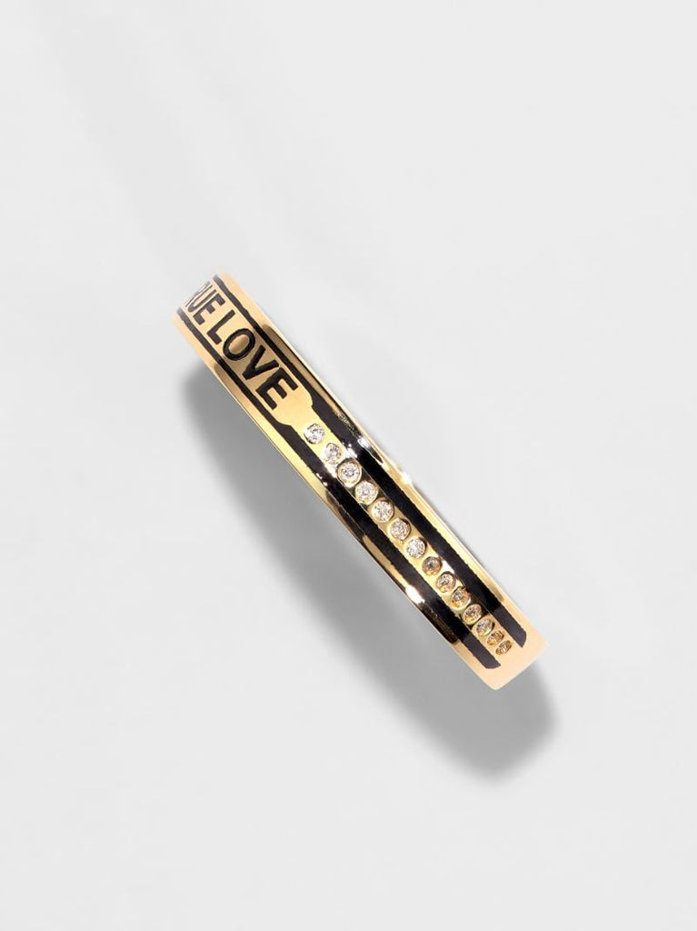 18k Yellow Gold True Love Diamond Ring