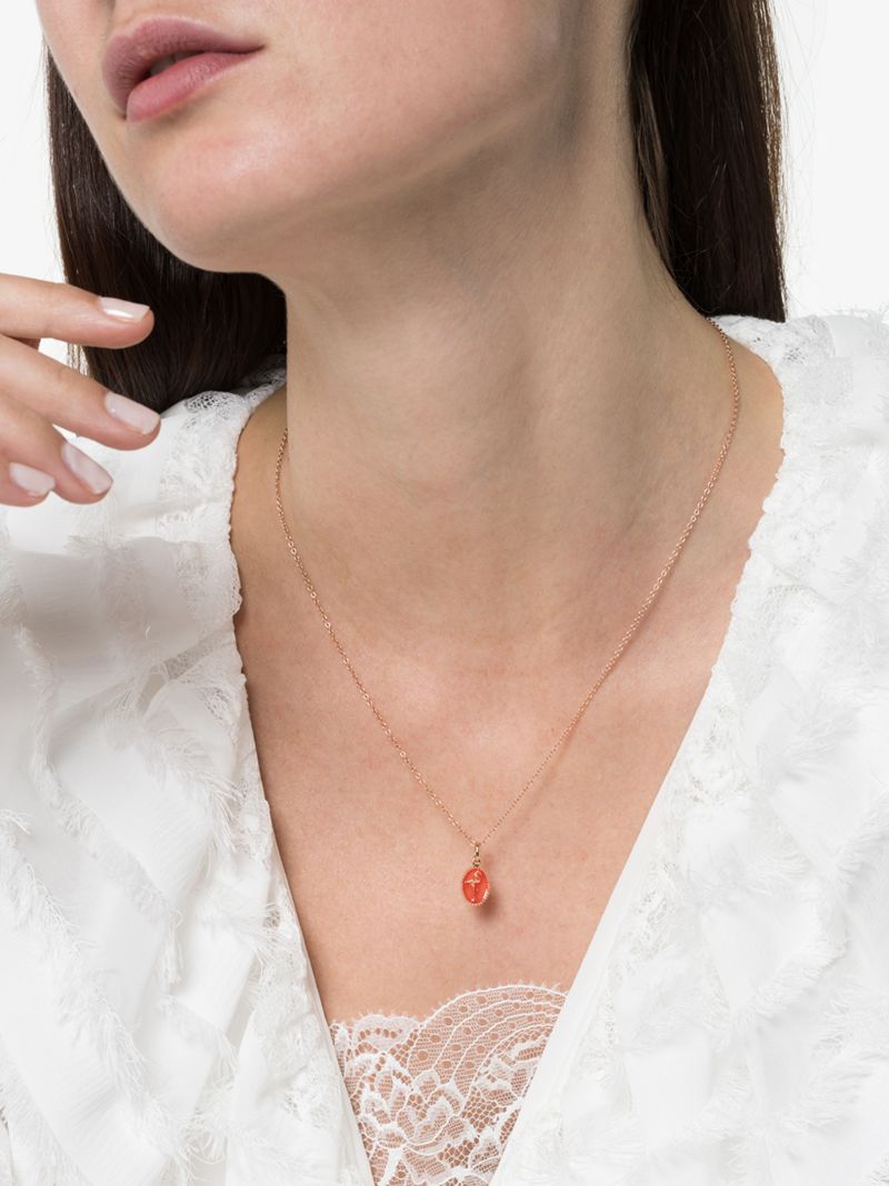 18k Rose Gold Flamingo Charm