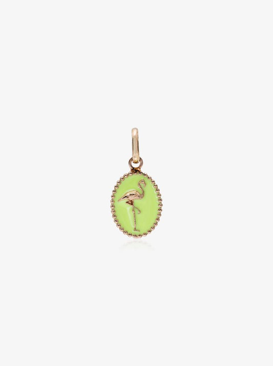 18k Rose Gold Flamingo Charm