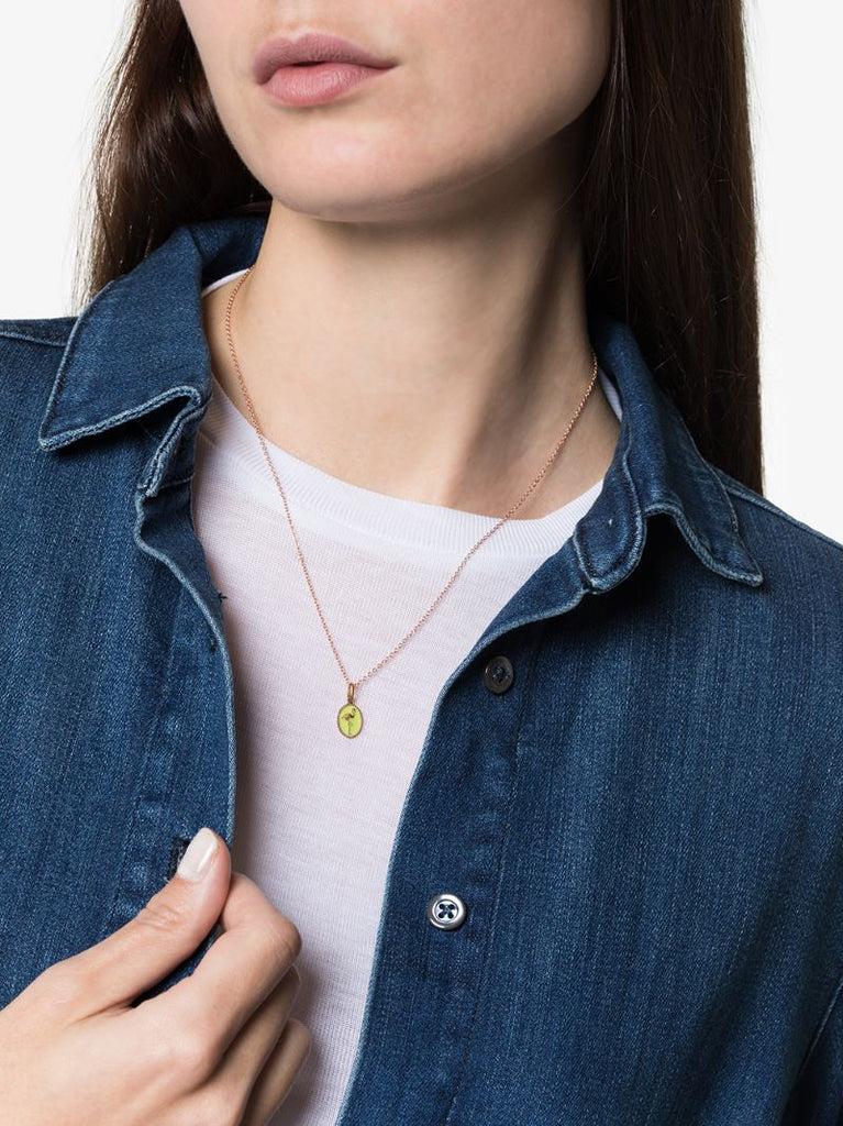 18k Rose Gold Flamingo Charm
