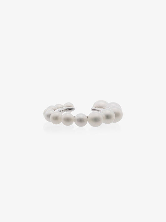 18k White Gold and Pearl Ear Cuff